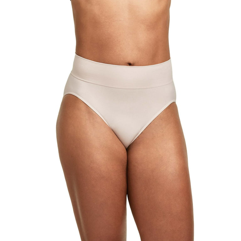 Hanes Women's Signature Smoothing Microfiber Hi-Cut Underwear, 6-Pack 