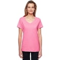 thumbnail image 1 of Hanes Women’s V-Neck Cotton Blend T-Shirt, X-Temp Casual Comfort, 1 of 3