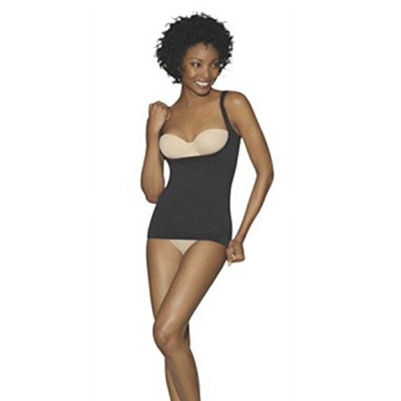 Hanes Women's Wear Your Own Bra Torset Top T253 (2X-Large, Black)