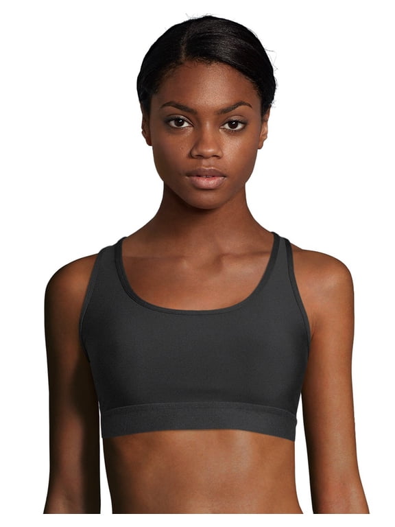 Sport Women's Racerback Sports Bra with Compression Black L