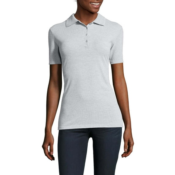 Hanes Women's X-Temp w/ Fresh IQ Short Sleeve Pique Polo Shirt