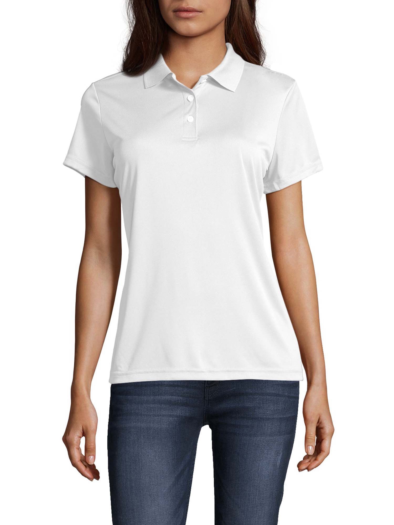Hanes women's plus size polo shirts sale
