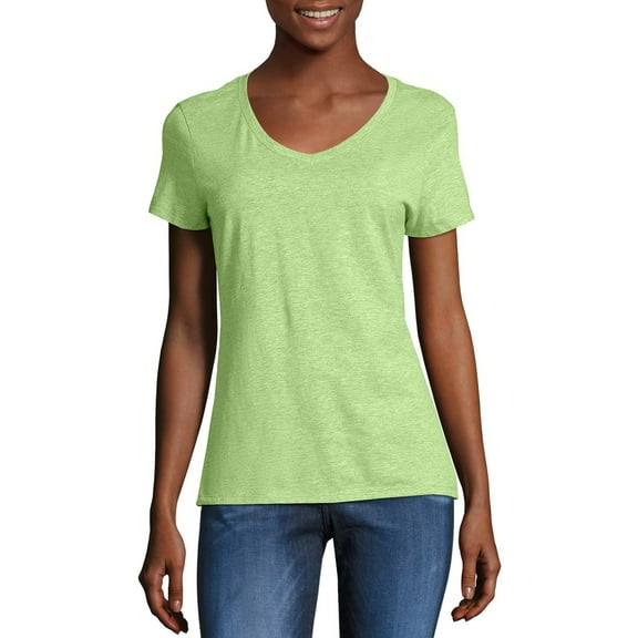 Hanes Women's X-temp Short Sleeve V-neck Tee (2-pack)