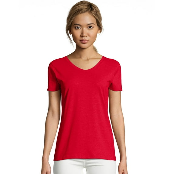 Hanes Women's X-temp Short Sleeve V-neck Tee (2-pack)