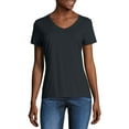 thumbnail image 1 of Hanes Women's X-temp Short Sleeve V-neck Tee, 1 of 5