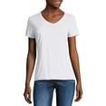 thumbnail image 1 of Hanes Women's X-temp Short Sleeve V-neck Tee, 1 of 5