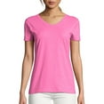 thumbnail image 1 of Hanes Women's X-temp Short Sleeve V-neck Tee, 1 of 4