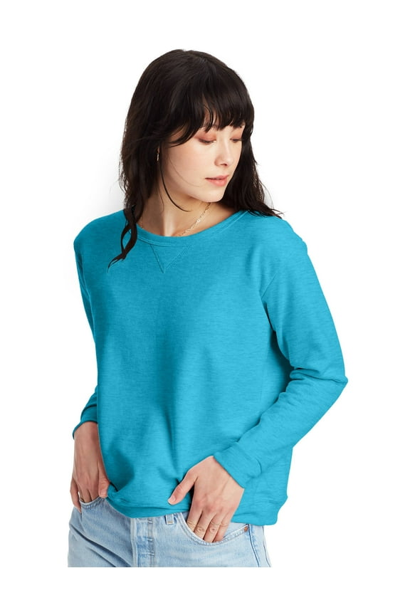 Women's and Women's Plus EcoSmart Fleece Sweatshirt, Sizes XS-4X
