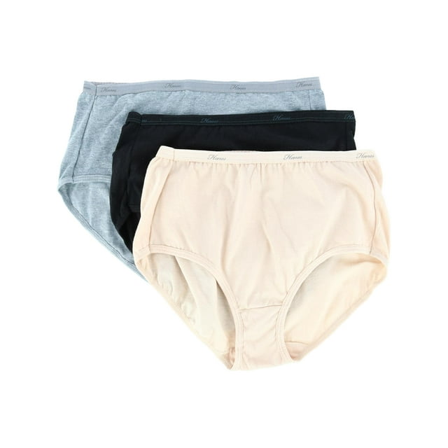 Hanes Women's assorted cotton brief panties 3 pack