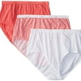 thumbnail image 1 of Hanes Women's assorted cotton brief panties - 3 pack, 1 of 2