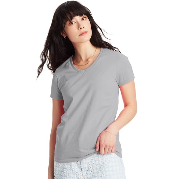 Hanes Women's ComfortSoft Short Sleeve V-neck Tee (2-pack) - Style# O57802
