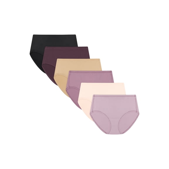 Hanes Women's Underwear Pack, 6-Pack, Breathable Mesh Underwear Packs, Quick-Dry Panties