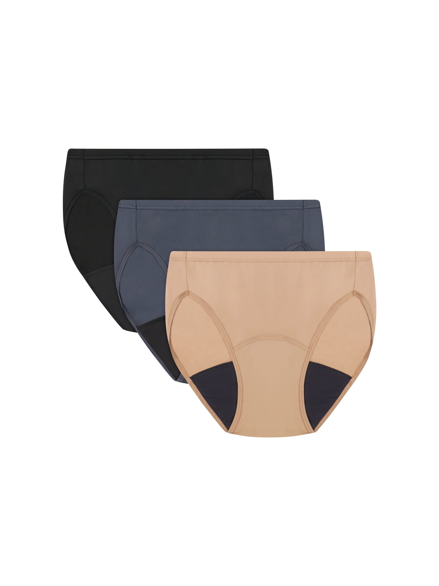 Hanes Womens Underwear Brief, 3-Pack, Comfort Period Light Bladder