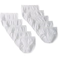 thumbnail image 1 of Hanes Womens Cotton Brief 10-Pack (White, Size 12), 1 of 3