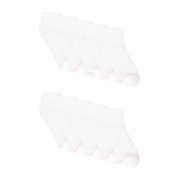 Womens CottonSoft Ankle Socks, 10-Pack, Size 4-10