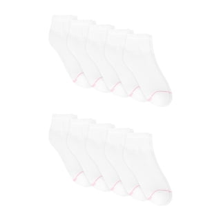 Hanes Womens CottonSoft Ankle Socks, 10-Pack, Size 4-10