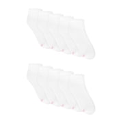Womens CottonSoft Ankle Socks, 10-Pack, Size 4-10