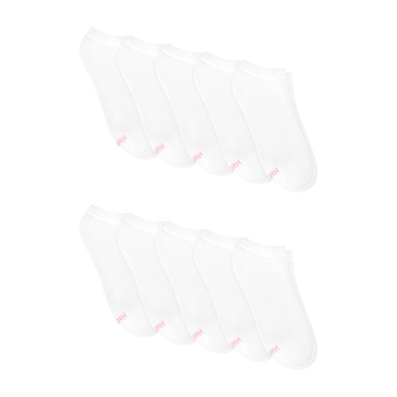 Hanes Womens CottonSoft No Show Socks, 10-Pack, Size 4-10