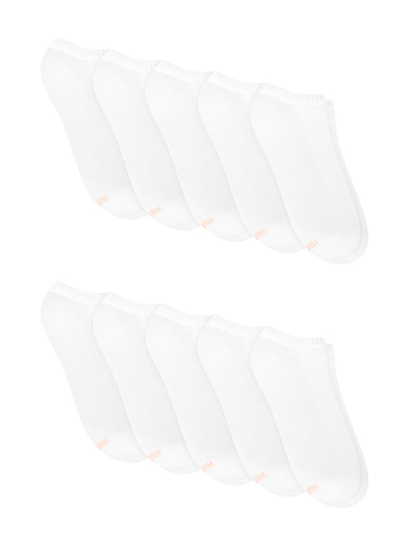 Womens CottonSoft No Show Socks, 10-Pack, Size 8-12