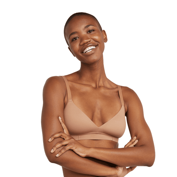 Hanes Womens Easy Comfort Moisture Wicking Pullover Bralette