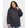 thumbnail image 1 of Hanes EcoSmart Women's Fleece Hoodie (Plus Size) Slate Heather 2X, 1 of 5