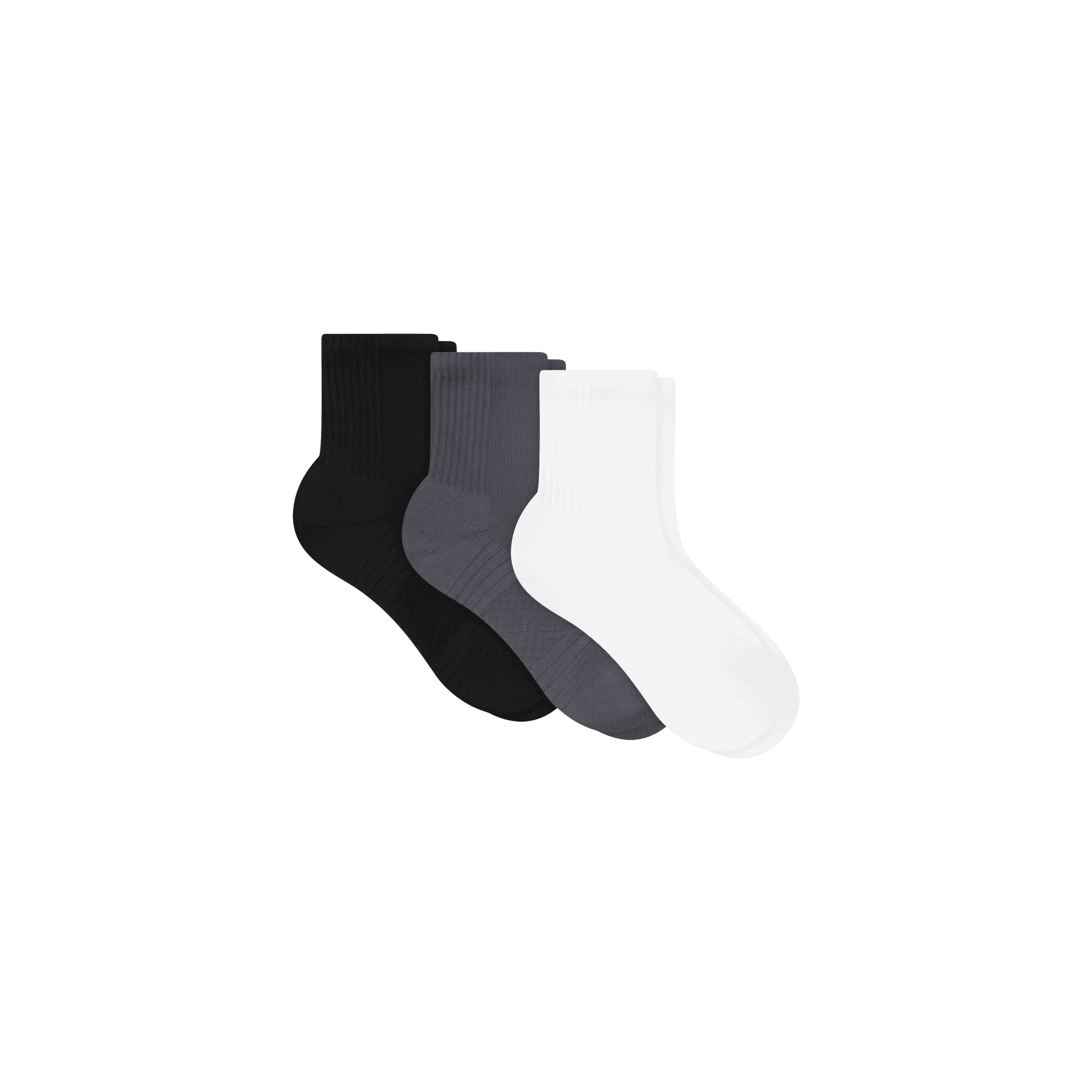 Hanes Womens Mid Crew Socks, 3 Pairs, Moves Impact Zone Athletic Socks for Women