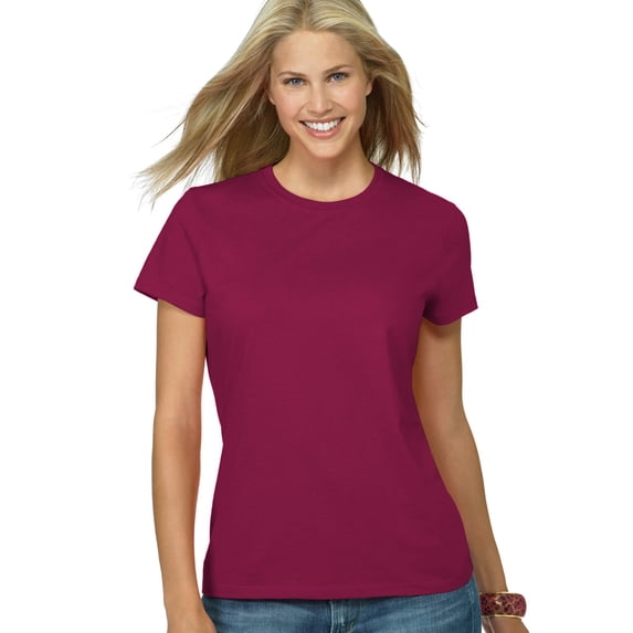 Hanes Womens Nano-T T-shirt, S, Cardinal