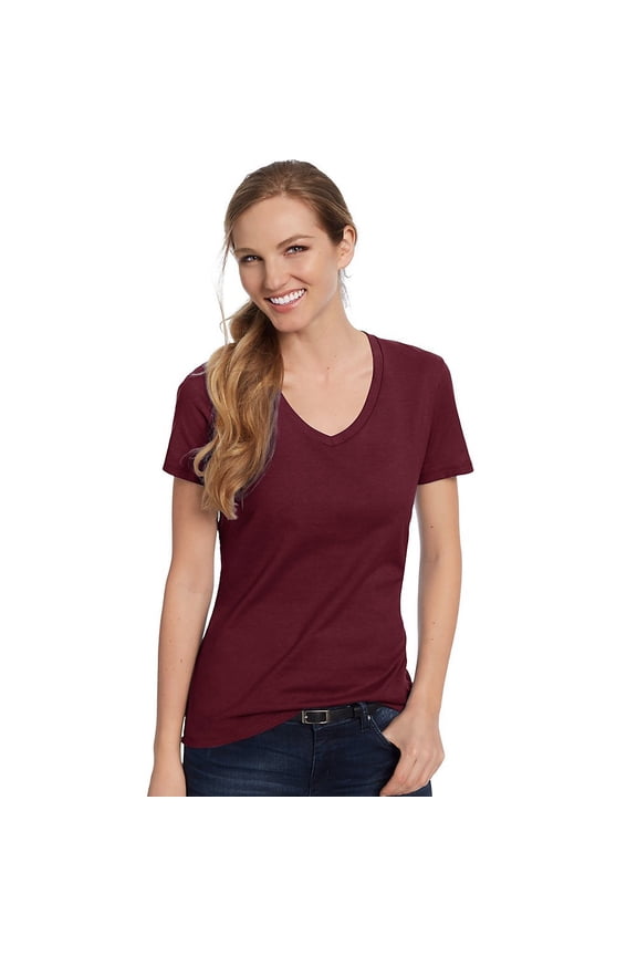 Womens Nano-T V-Neck T-Shirt Light Steel