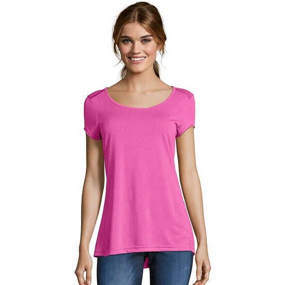 Hanes Womens Sport Performance Fashion Tunic, M, Amaranth Heather