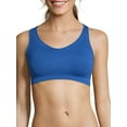 thumbnail image 1 of Hanes Womens Sport Seamless Racerback Sports Bra, S, Awesome Blue, 1 of 5