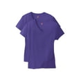 thumbnail image 1 of Hanes Womens T-Shirt 2-Pack Tee V-Neck Nano-T Short Sleeve Ultra-light cotton, 1 of 5