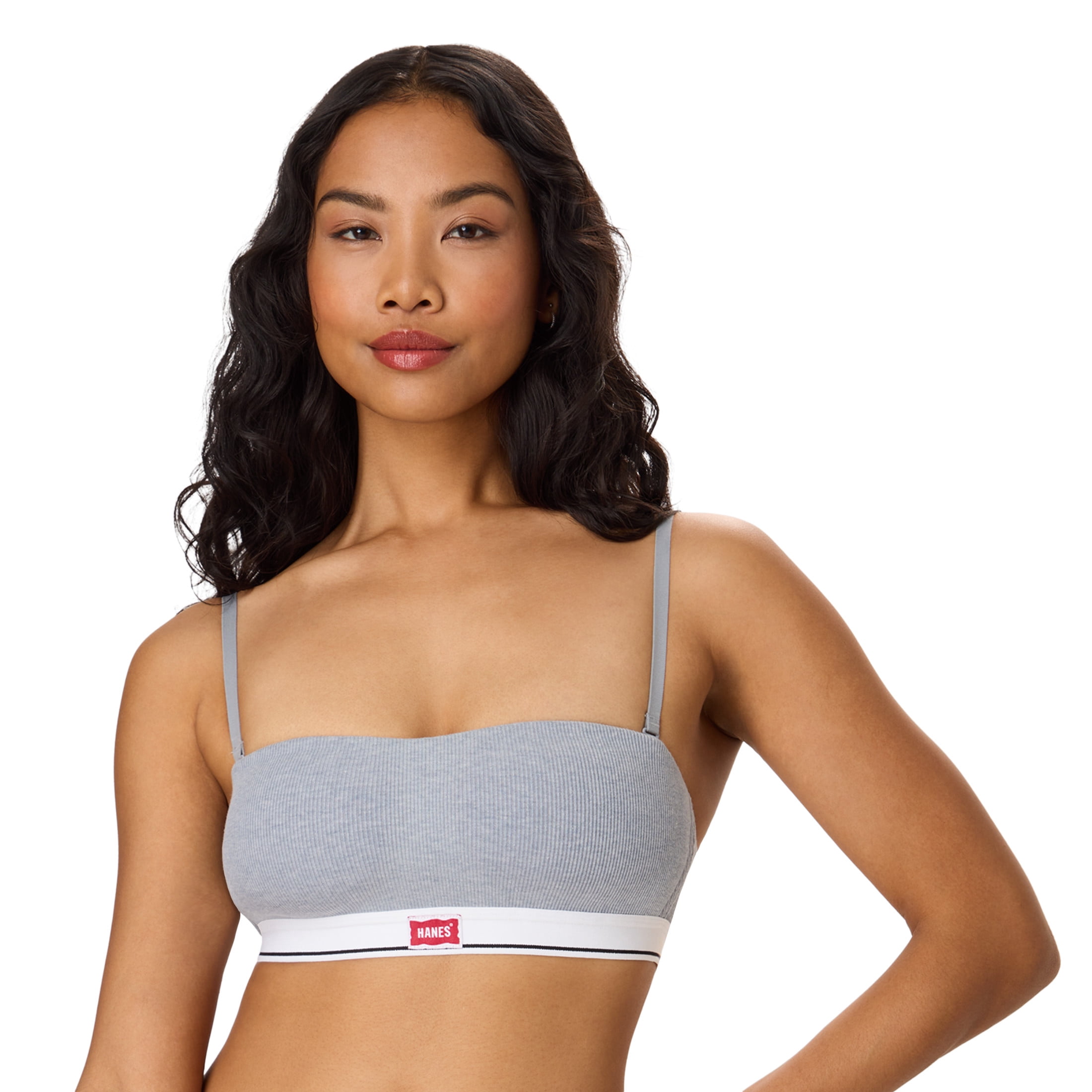 Hanes T-Shirt Bra, Originals Wireless Bandeau Bra, Mult-Way