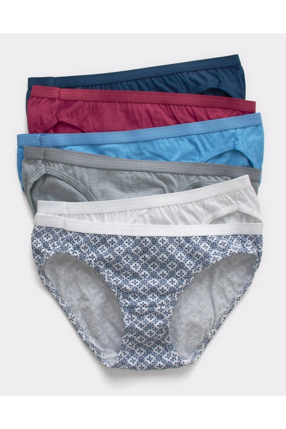 Ultimate Bikini 6-Pack Women's Underwear Breathable Cotton Tagfree Cool Comfort