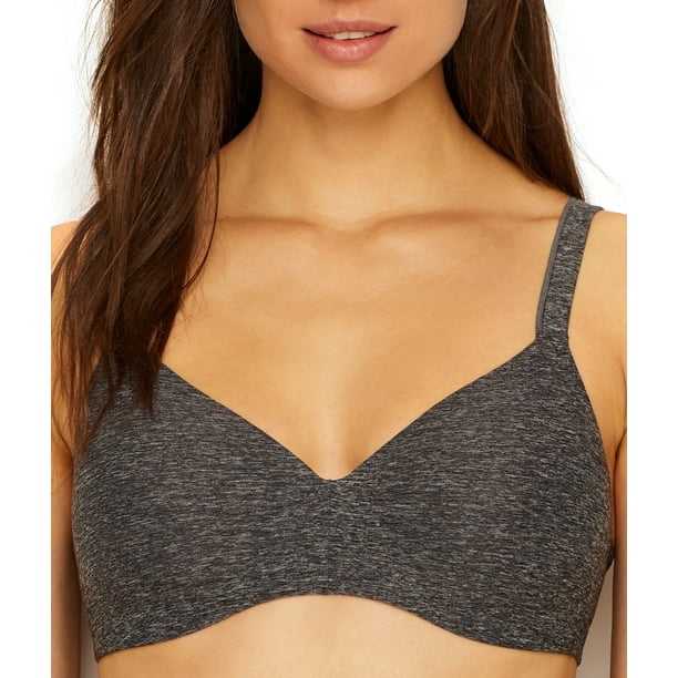 Hanes Womens Ultimate ComfortBlend TShirt Wirefree Bra, 38B, Black