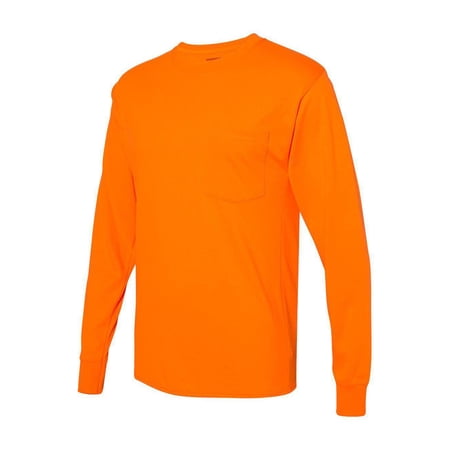 Hanes Workwear Long Sleeve Pocket T-Shirt