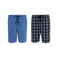 thumbnail image 1 of Hanes  Woven Cotton Pajama Sleep Shorts (Pack of 2) (Men Big & Tall), 1 of 6
