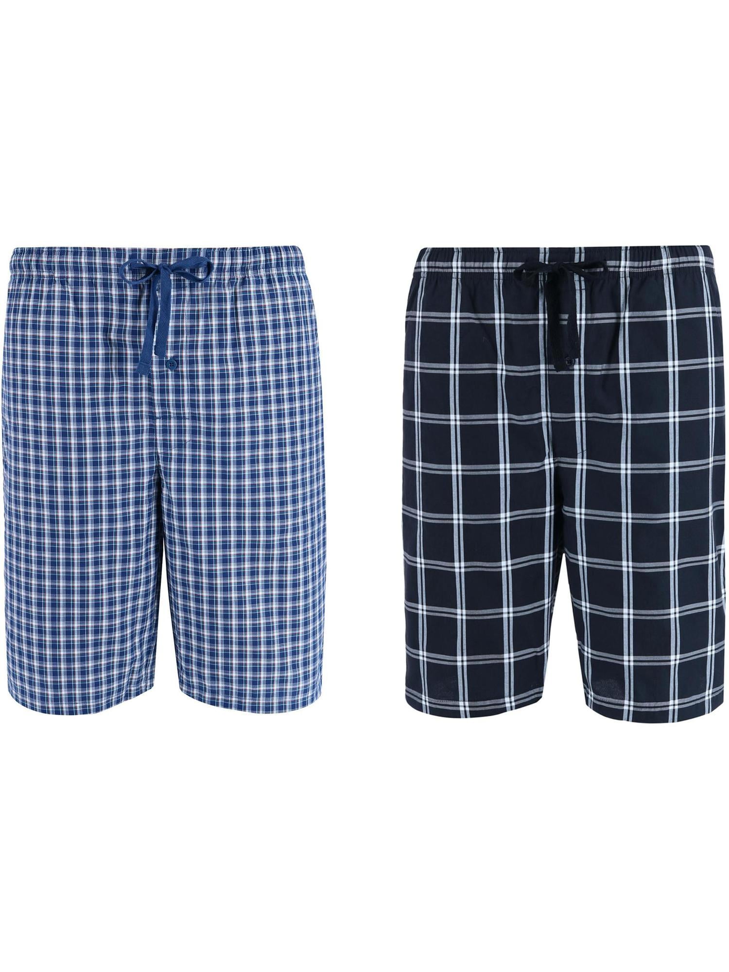 Hanes Men s Soft French Terry Pajama Shorts 2 Pack Sizes S 5XL Walmart