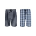 thumbnail image 1 of Hanes  Woven Tagless Plaid Shorts (Pack of 2) (Men Big & Tall), 1 of 4