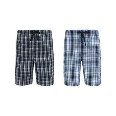 Hanes  Woven Tagless Plaid Shorts (Pack of 2) (Men Big & Tall)
