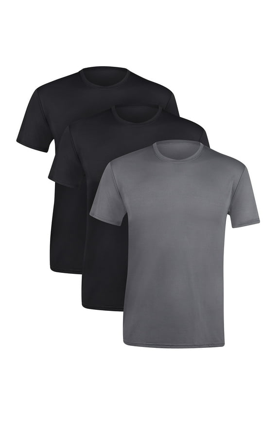 X-Temp® Men's All Day Breathable Mesh Crewneck Undershirt, Dyed 3-Pack