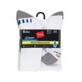 thumbnail image 1 of Hanes X-Temp Men's Performance Crew Socks, 6-Pairs White 6-12, 1 of 3