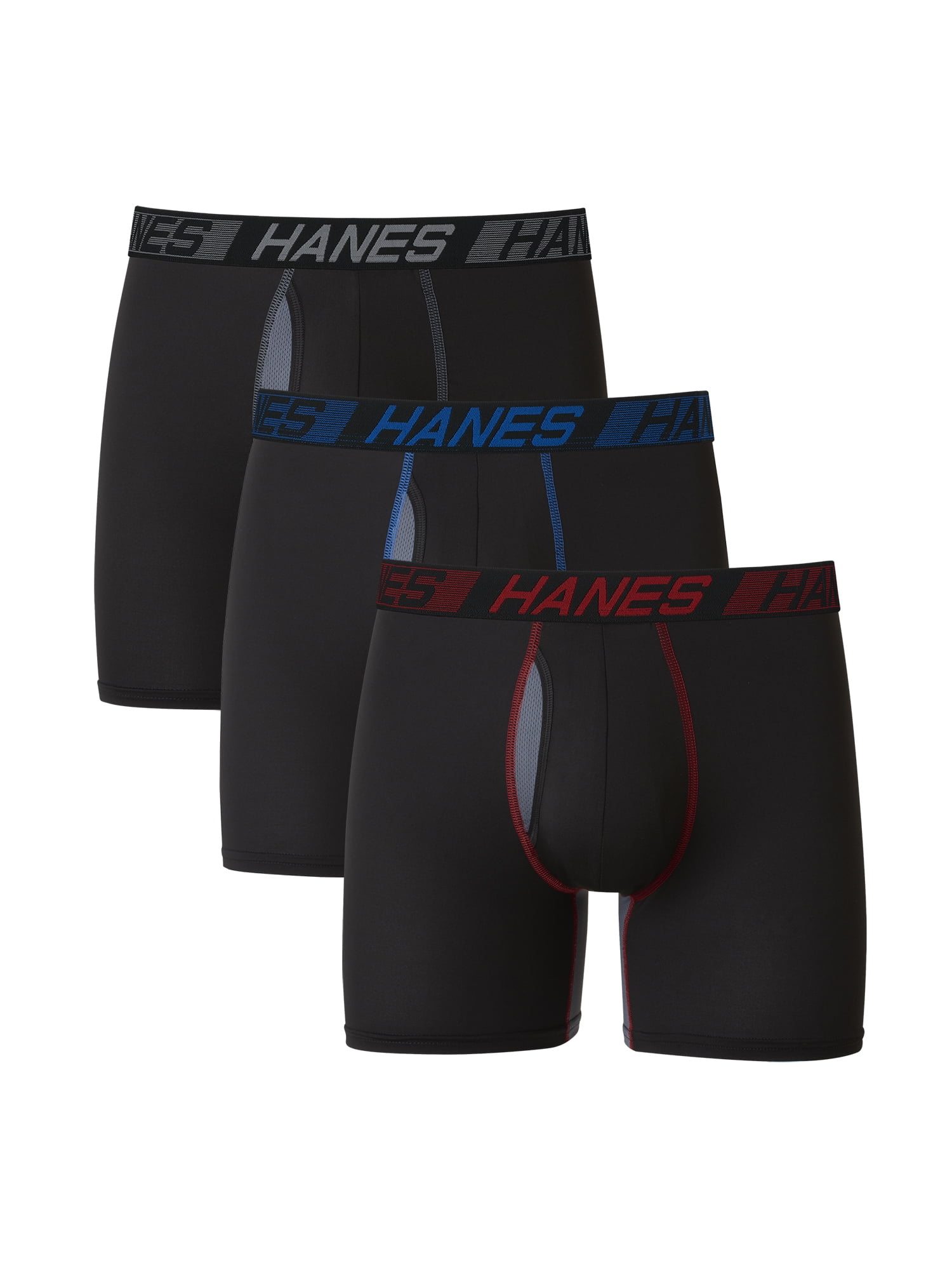 Hanes Men's X-Temp Total Support Pouch Boxer Briefs, 3-Pack