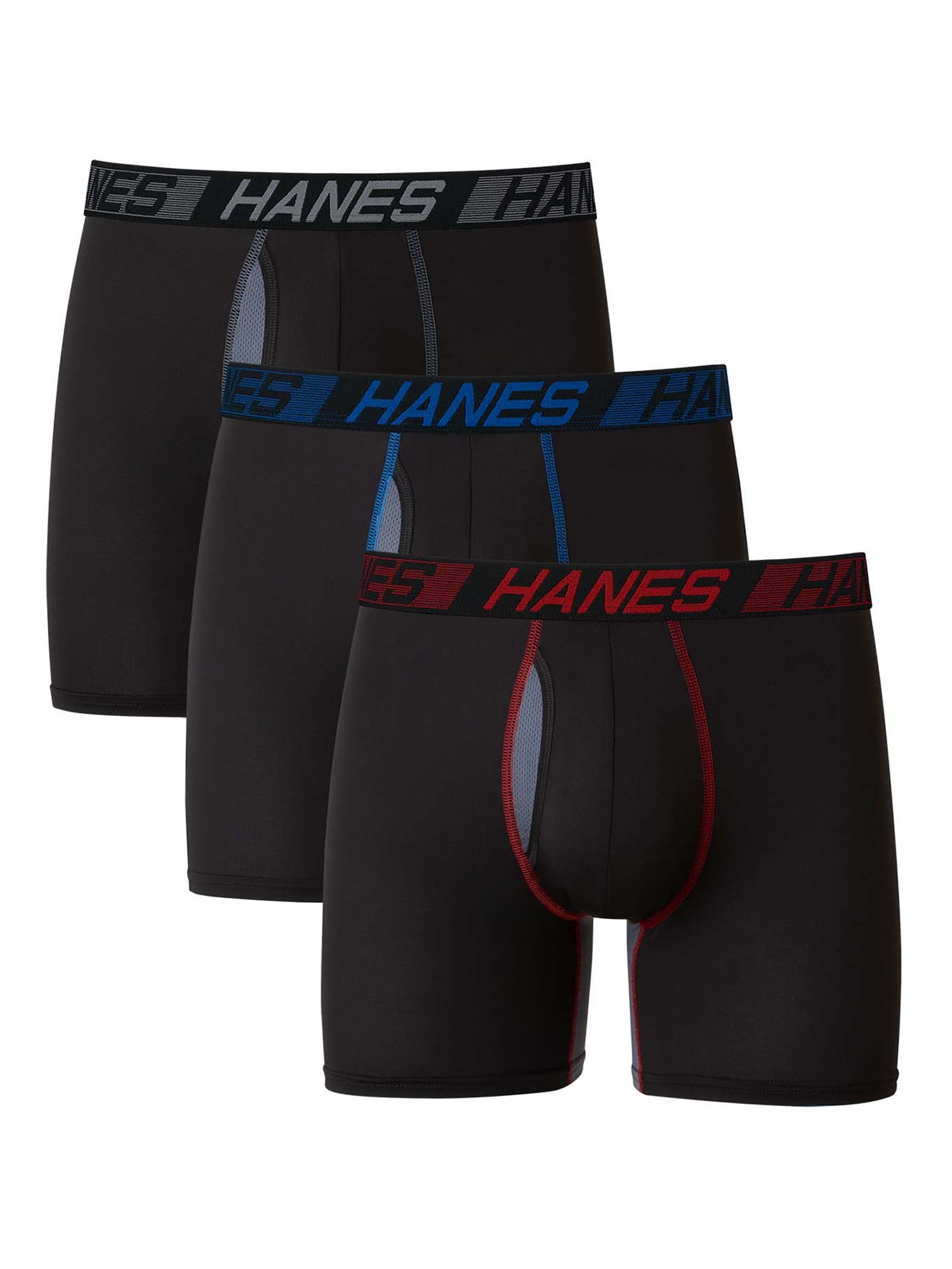 Hanes X-Temp Men's Boxer Briefs, Total Support Pouch, Anti