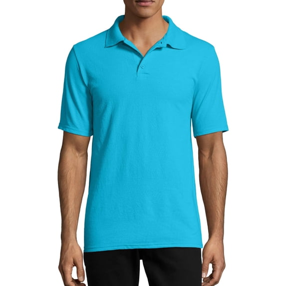 Hanes X-Temp W/Fresh Iq Pique Polo (055P) Blue Horizon, 2XL