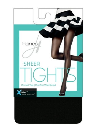 Hanes Curves Control Top Opaque Tights Cherry Pie 1X/2X Women's 