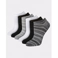 thumbnail image 1 of Hanes X-Temp Women's Super No Show Socks, Shoe Sizes 5-9, 6-Pairs Gray/Black, 1 of 6
