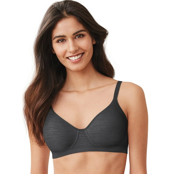 Hanes X-Temp Women's Wireless Bra, Foam Cups Gravel Grey Heather M