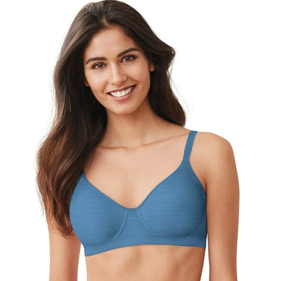 Hanes X-Temp Women's Wireless Bra, Foam Cups Magical Blue Heather S