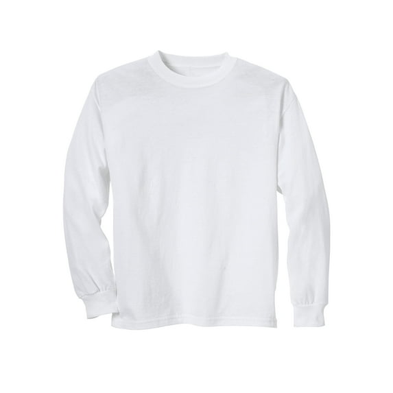 Hanes Youth Authentic ComfortSoft® Long-Sleeve T-Shirt White XL
