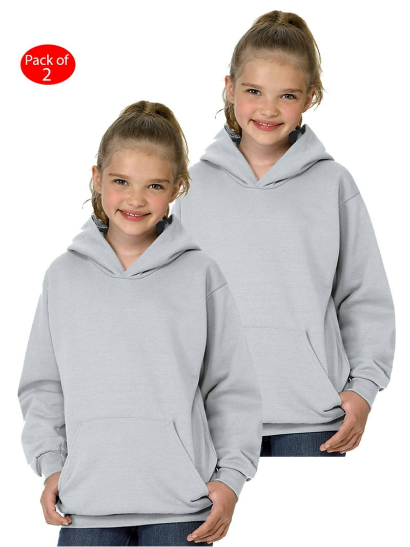 Hanes Youth ComfortBlend; Eco Smart; Pullover Hoodie, Color: Ash